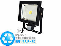 Luminea COB-LED-Fluter 30 W mit PIR-Sensor, 4200 K, Versandrückläufer