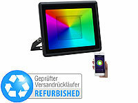 Luminea Home Control WLAN-Fluter, RGB-CCT-LEDs, App, Sprachsteuerung, Versandrückläufer