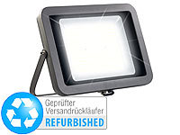 Luminea Wetterfester LED-Fluter, 200 W, 16.000 lm, IP65, Versandrückläufer; LED-Tropfen E27 (warmweiß) 