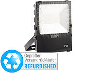 Luminea Wetterfester LED-Fluter, 150 W, 10.500 lm, IP65, Versandrückläufer; Wasserfeste LED-Fluter (warmweiß) 