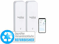 Luminea Home Control; WLAN-Temperatur- & Luftfeuchtigkeits-Sensoren mit App-Auswertungen 
