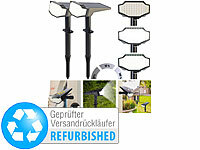 Luminea Solar Spotleuchte, Garten Solar-Scheinwerfer