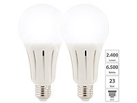 Luminea 2er-Set High-Power-LED-Lampen E27, 23 Watt, 2.400 Lumen, 6.500 K; LED-Spots GU10 (warmweiß) LED-Spots GU10 (warmweiß) LED-Spots GU10 (warmweiß) 