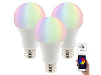 Luminea Home Control 3er-Set WLAN-LED-Lampen, Amazon Alexa & Google Assistant komp., E27; WLAN-LED-Lampen GU10 RGBW WLAN-LED-Lampen GU10 RGBW WLAN-LED-Lampen GU10 RGBW WLAN-LED-Lampen GU10 RGBW 