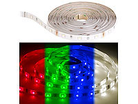 Luminea RGBW-LED-Streifen-Erweiterung LAX-515, 5 m, 840 lm, warmweiß, IP44