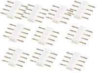 Luminea 10er-Set Verbindungs-Stecker für LED-Streifen Serie LAC, LAK, LAM, LAT