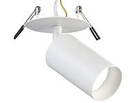 Luminea Schwenkbarer Alu-Wand & Deckenspot, GU10-Fassung, 1-flammig, weiß; LED-Tropfen E27 (warmweiß) LED-Tropfen E27 (warmweiß) LED-Tropfen E27 (warmweiß) LED-Tropfen E27 (warmweiß) 