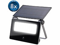 Luminea Solar-LED-Spot, Solar Strahler für draußen; Wasserfeste LED-Fluter (warmweiß) Wasserfeste LED-Fluter (warmweiß) Wasserfeste LED-Fluter (warmweiß) 