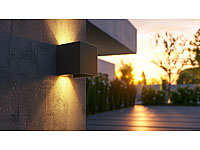 Luminea Up & Down-Lampen, LED Wandleuchte innen, Up and Down Lampen G9
