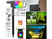 Luminea Home Control Smarter Solar-Spot mit RGB-CCT-LED, 100 lm, 2.200-mAh-Akku, 1 W, IP65; WLAN-Gartenstrahler mit RGB-CCT-LEDs, App- & Sprachsteuerung, 230 V WLAN-Gartenstrahler mit RGB-CCT-LEDs, App- & Sprachsteuerung, 230 V WLAN-Gartenstrahler mit RGB-CCT-LEDs, App- & Sprachsteuerung, 230 V WLAN-Gartenstrahler mit RGB-CCT-LEDs, App- & Sprachsteuerung, 230 V 