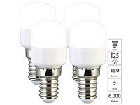 Luminea 4er-Set LED-Kühlschranklampen, E14, T25, 150 lm, 2 W; LED-Tropfen E27 (warmweiß) LED-Tropfen E27 (warmweiß) LED-Tropfen E27 (warmweiß) 