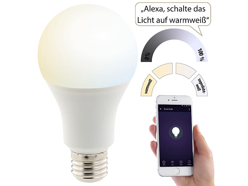; Wireless LED Bulbs with voice control 