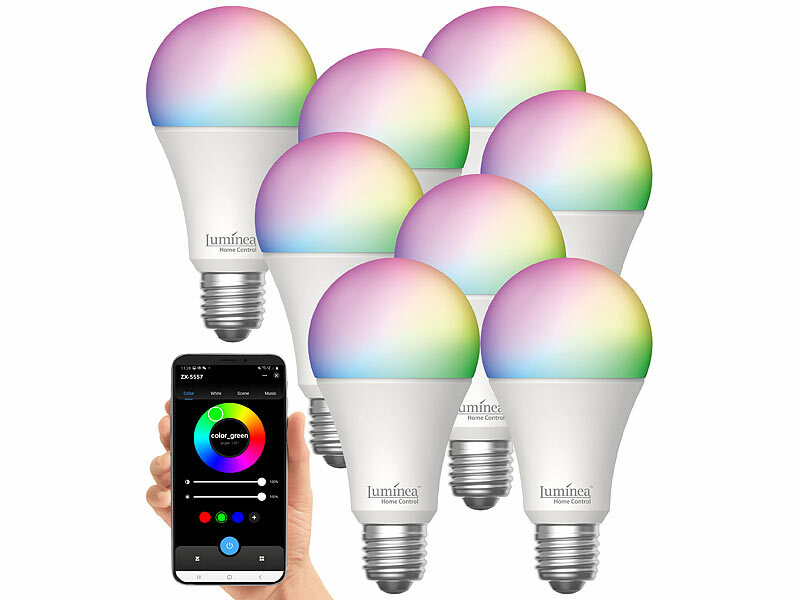 ; WLAN-LED-Lampen E27 RGBW WLAN-LED-Lampen E27 RGBW WLAN-LED-Lampen E27 RGBW 
