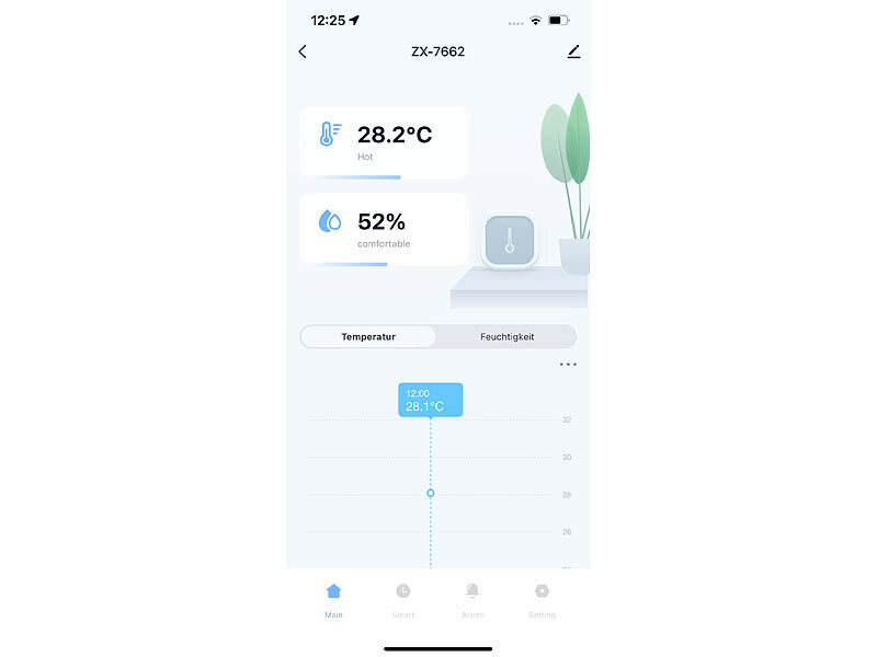 ; WLAN-Temperatur- & Luftfeuchtigkeits-Sensoren mit App-Auswertungen 