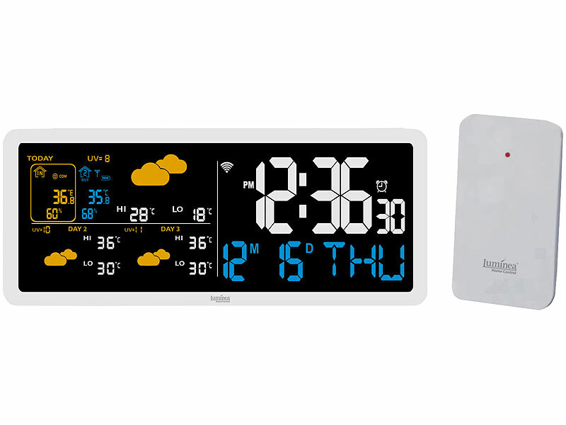 ; WLAN-Temperatur- & Luftfeuchtigkeitssensor mit Display und App für innen und außen WLAN-Temperatur- & Luftfeuchtigkeitssensor mit Display und App für innen und außen WLAN-Temperatur- & Luftfeuchtigkeitssensor mit Display und App für innen und außen 