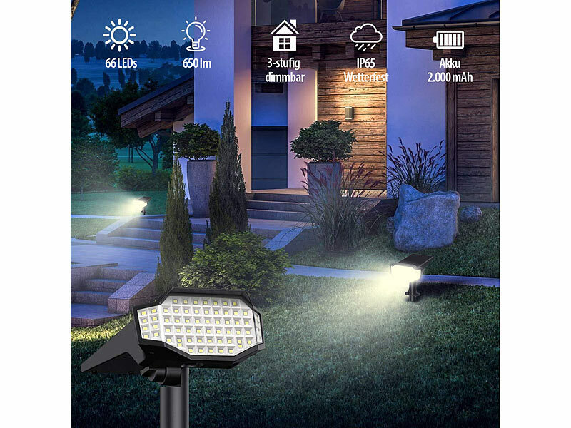 ; Solar-LED-Wandlichter mit Nachtlicht-Funktion Solar-LED-Wandlichter mit Nachtlicht-Funktion 
